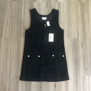 NWT Frame Navy Blue Corduroy Jumper Overall Dress